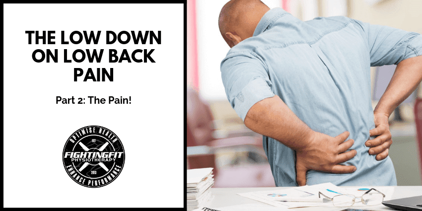 The low down on Lower Back Pain: Part 2